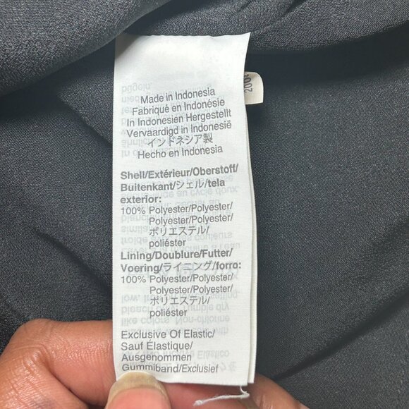 J.Crew Smocked Neck Top Oncilla Cat Print Elastic Cuffs Black & White Women's XS - Picture 9 of 11